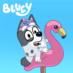 ภาพวาดระบายสี Bluey